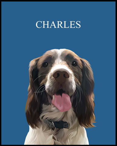 Custom Illustrated Pet Portrait - Furry Mates Co